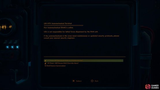 Hack RAM&rsquo;s control terminal to get access to various options
