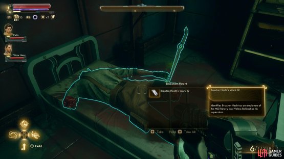 Search the bedroom upstairs to find Braxton&rsquo;s dismembered corpse.