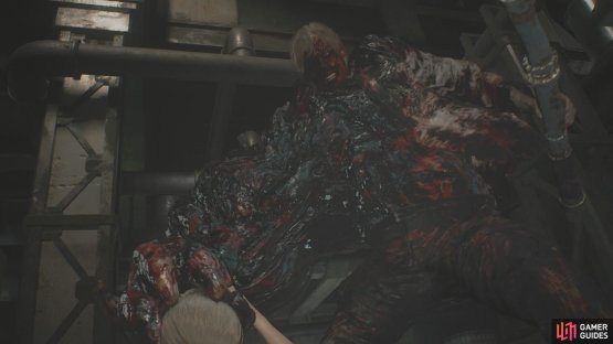 if you find yourself trapped in a corner the boss will grab you to do a powerful attack.