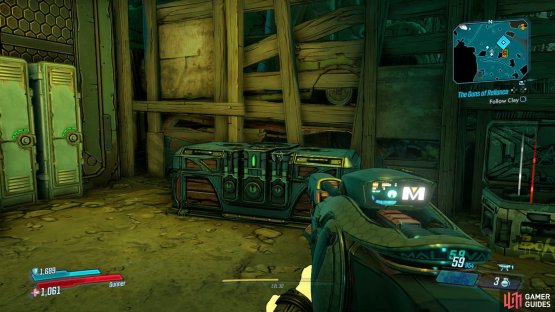 you’ll find a Red Chest in the storage shed.