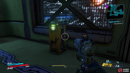 enter the control room from below to find the Log.