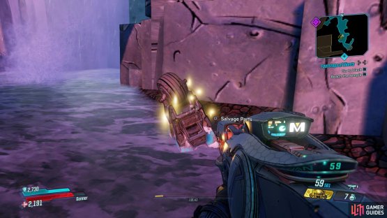 You&rsquo;ll find a Dead Claptrap by going east at the fork
