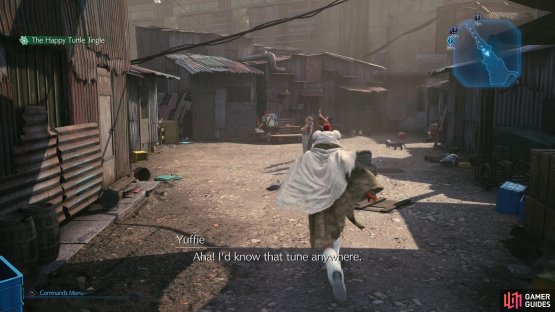 Head towards Wedge&rsquo;s house to spot a group of kids looking at a balloon