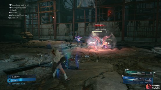 The Horned Cripshay is the first difficult enemy in this area