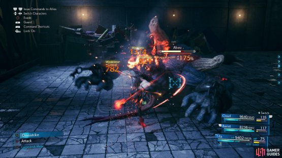 and when Abzu is Staggered, dish out as much damage as possible.
