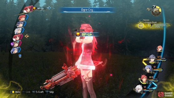 Quickly put Shirley into the break status when she activates Ogre Cry to counter it