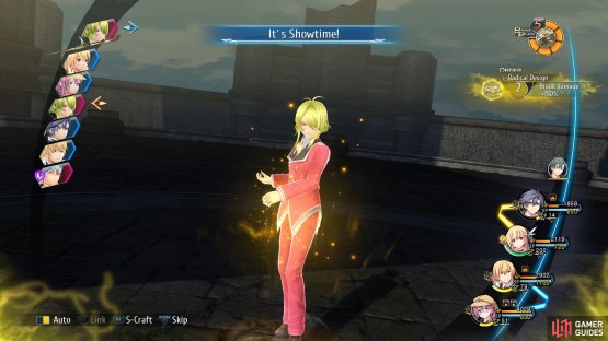 then activate Rean’s Brave Order to reduce damage when Campenella uses his Showtime Skill.