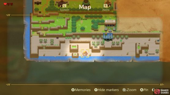 Head over to this location on the map to find Link’s Sword,