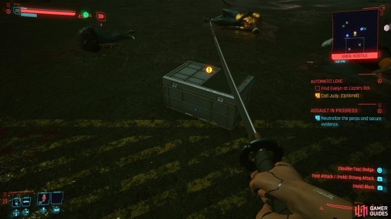 then collect the evidence from the box.