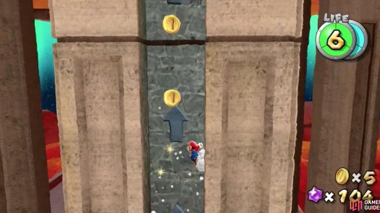 making the wall rise and allowing you to wall jump to the next area.