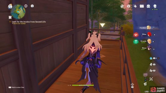 the invoice can be found behind the warehouse.