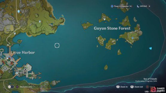 The Armed Ship can be found south east of the Domain of Guyun