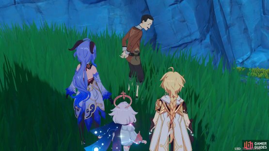 Master Yu is outside the Fanmu Carpentry, overlooking a cliff.