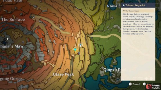He can be found just inside The Chasm area.