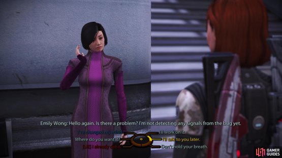 or speak to her again and Charm or Intimidate for greater rewards.