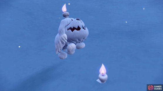 Greavard likes to hide underground, only revealing the candle on its head. (Credit: The Pokémon Company)
