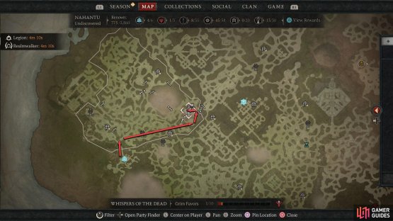 From the Waypoint, go north into Seven Stones, head east as far as you can go, and then go north and west.