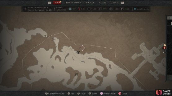 Go here in the !Seat of the Heavens