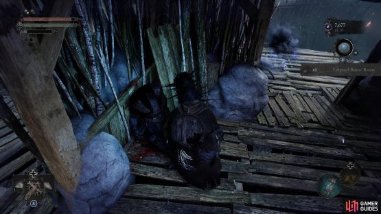 and collect the Vanguard Barros&rsquo; Rosary from the nearby hut.