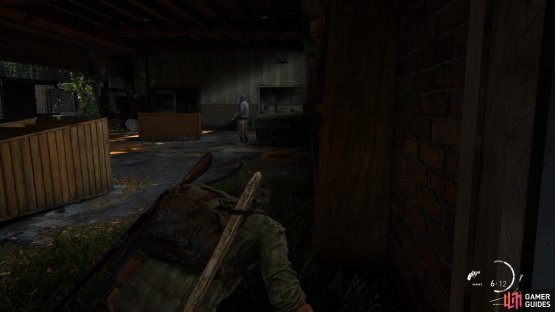 then enter the building from the right and take out another guard when he&rsquo;s alone.