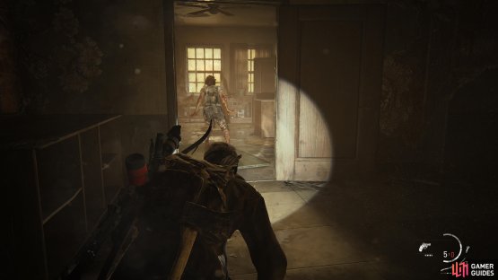 Sneak around the area whilst taking out Clickers with a Shiv