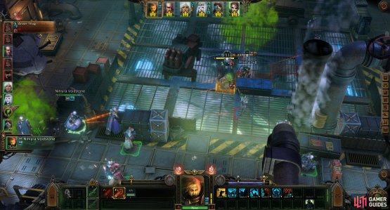 Solid weapons have a high Overpenetration chance, and the trajectory of such shots can be noted by red target tiles behind the first target.