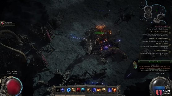 Find the Sun Clan Relic in the Mastodon Badlands,