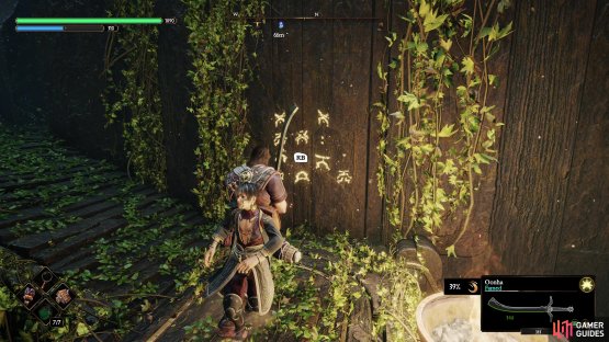 It can also be used to reveal runes on walls that open up new passages.
