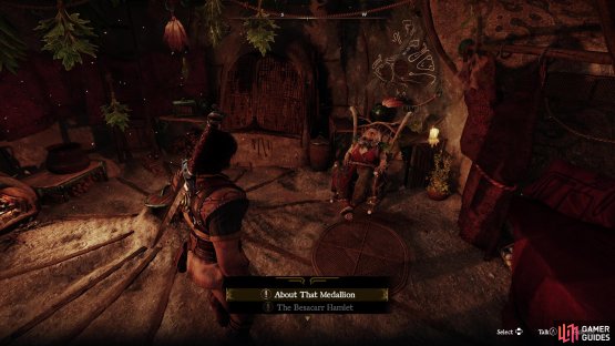 Once you reach Glinda at the Kar-Lethel Swamp, you’ll get the Runes Medallion.