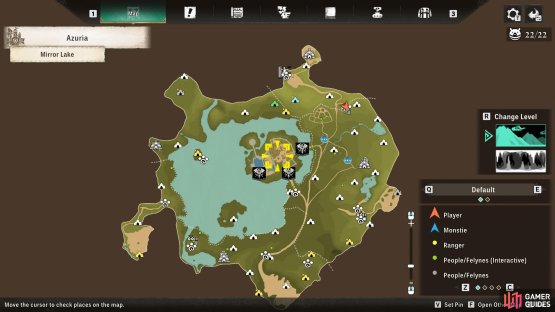 There are four types of Monster Dens, as noted by their colored icons - normal (white), rare (yellow), super rare (blue) and Retreat Dens (green).