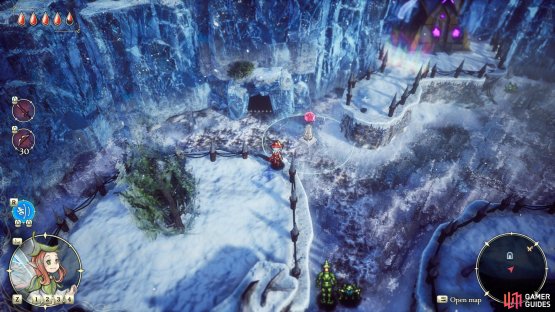 Along the northwestern edge of the Whiterea region in the Age of Reconstruction, just northeast of the Northern Whiterea adventurer&rsquo;s guidepost.