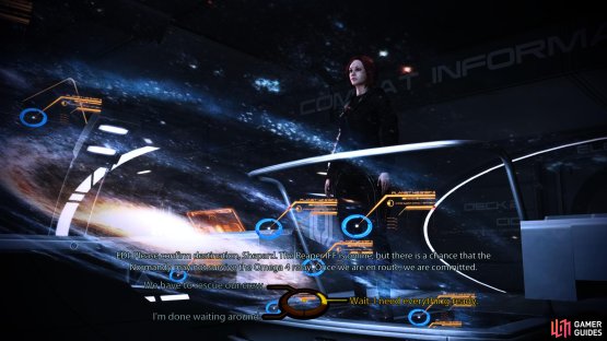 EDI will warn you as you approach the Omega 4 relay - this is the point of no return.
