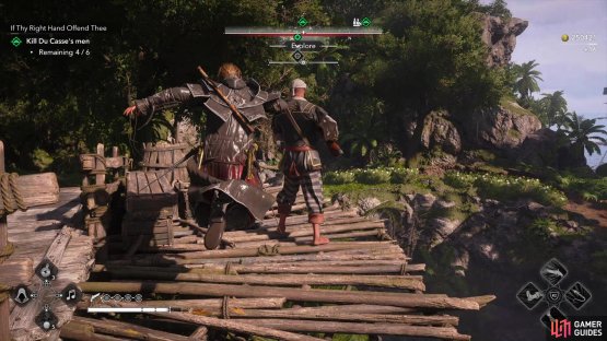 Kill groups of Du Casse&rsquo;s men on the island,
