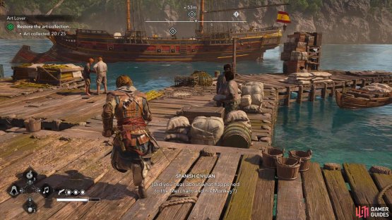 You’ll know you’re in the right place when you hear some dock workers speaking of the monkey’s plight as you approach.