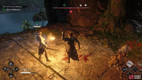 chase her down, then kill her to complete the quest.