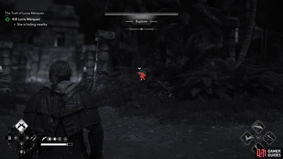 Apparently “drawing out” Lucia just means sending her into hiding - use you assassin sight to find her,