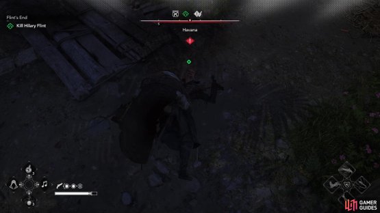 allowing you to (ideally) ambush and dispatch Flint with ease.