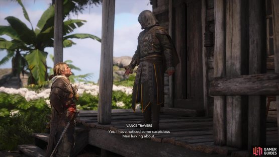 Talk to Vance at the bureau in Nassau to start this quest,