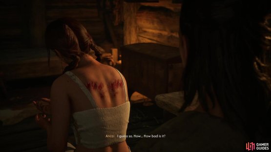 then help treat Anca’s wounds.