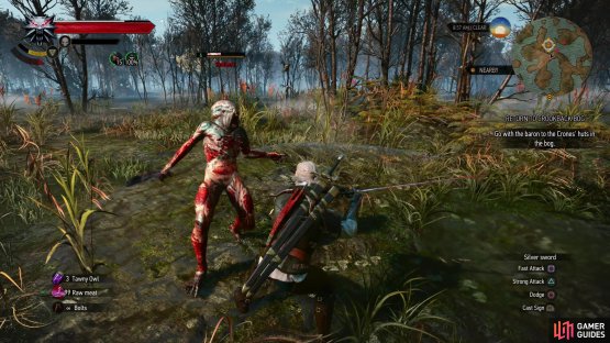 Escort the Bloody Baron and his retinue through the swamp, fending off Drowners, Rotfiends and the odd Water Hag.