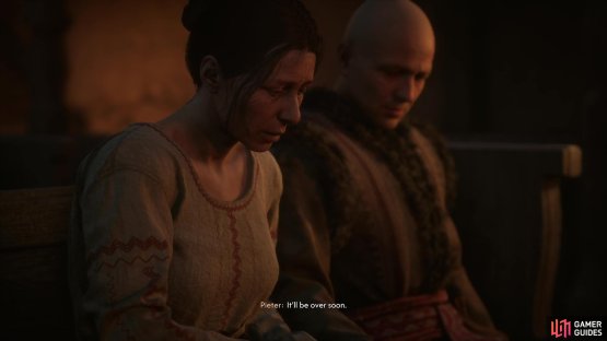 Most of which centers around trying to get Coen’s mother in shape for Mass.