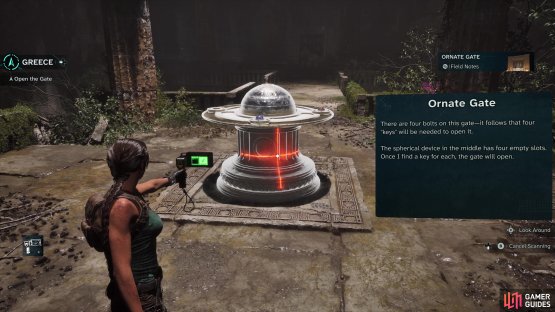The scanner will reveal hints on how to solve puzzles.