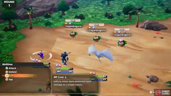 The game will let you know what skills are recommended in battle.