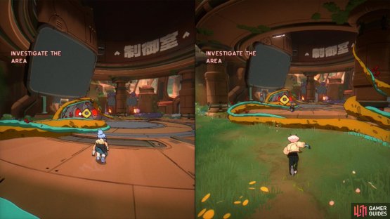 The game moves from area to area at a fast pace.