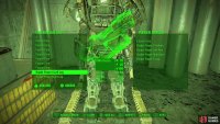Nearby you’ll find a suit of Power Armor - attach the Raider Power Legs to it,