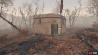 Near this house you can find a concrete bunker,