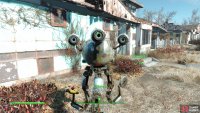 You’ll find your faithful robo-butler, Codsworth, still pantomiming his pre-war chores.