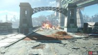 or just set off the explosives on the bridge from afar. Kapew!