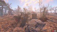 Near Walden Pond you can find a car henge created by a Super Mutant Behemoth.