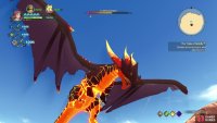 When the boss flies into the air, it’ll drop exploding rocks on you